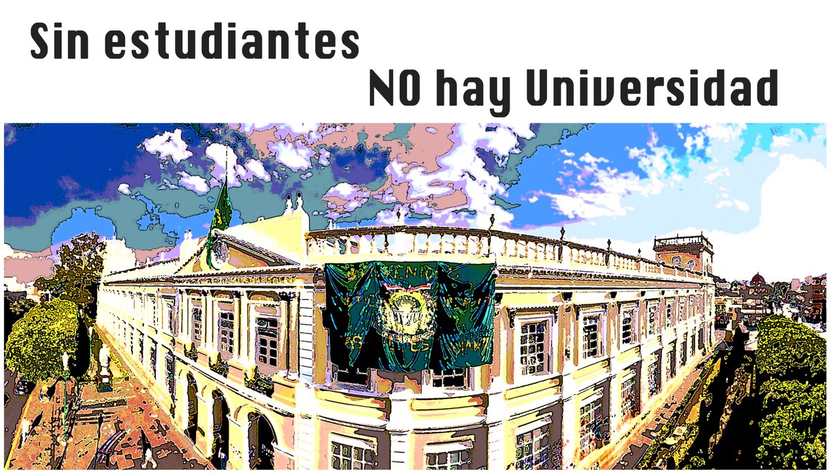 Sin estudiantes No hay Universidad
#UAEMéx 
foto modificada del <a href="/AventadoEscutia/">El Aventado Escutia</a>