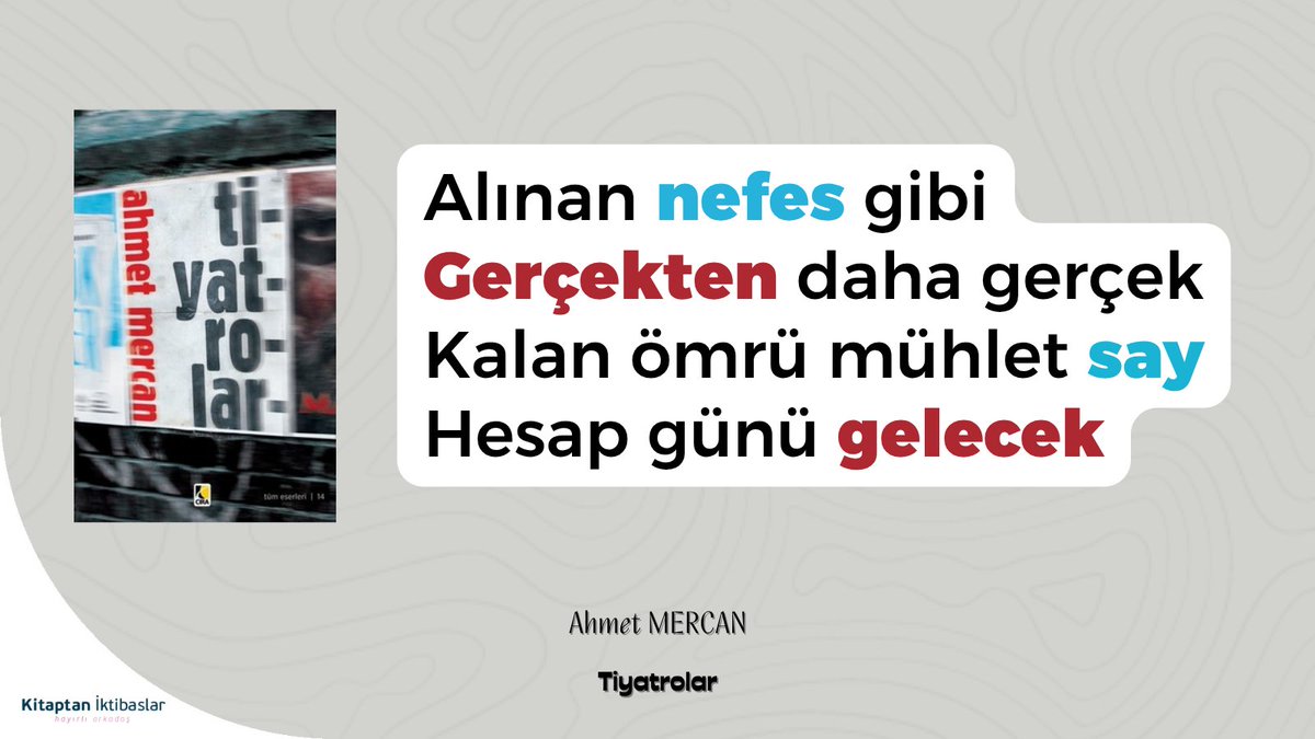 "Hesap günü gelecek!"  

Tiyatrolar | <a href="/ahmetmercan61/">Ahmet Mercan</a> | <a href="/cirayayinlari/">Çıra Yayın Grubu</a>