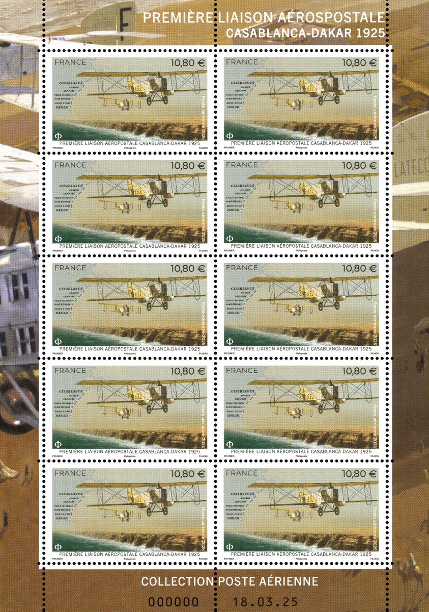 ToutSurLeTimbre (@toutsurletimbre) on Twitter photo Vente générale ce lundi 2 juin 2025 de la mini-feuille de #timbres de la série Poste aérienne, 1er timbre "sécurisé by design" 🔐 🇨🇵
🔹️auprès de #Philaposte
🖱 sav-phila.philaposte@laposte.fr
📞 +33(0)5 53 03 19 26
🔹️ sur laposte.fr/pp/minifeuille… Vente générale ce lundi 2 juin 2025 de la mini-feuille de #timbres de la série Poste aérienne, 1er timbre "sécurisé by design" 🔐 🇨🇵
🔹️auprès de #Philaposte
🖱 sav-phila.philaposte@laposte.fr
📞 +33(0)5 53 03 19 26
🔹️ sur laposte.fr/pp/minifeuille…