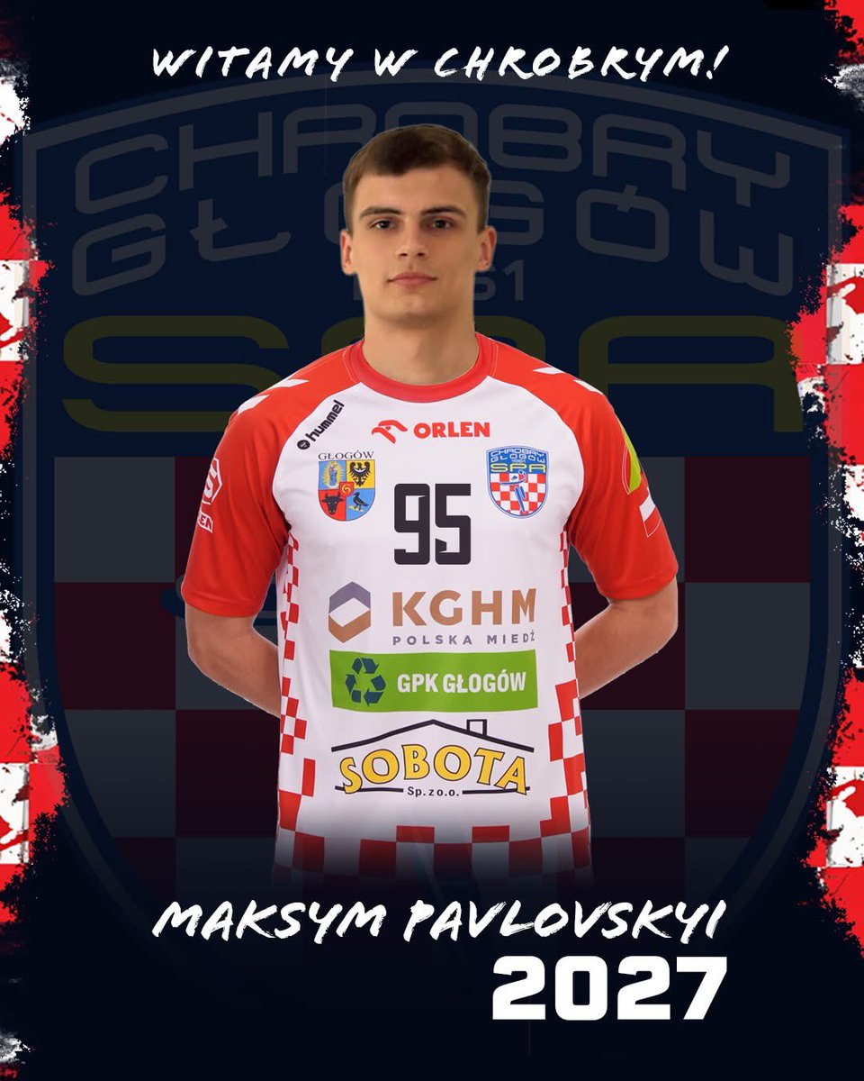 𝗪𝗜𝗧𝗔𝗠𝗬 𝗪 𝗖𝗛𝗥𝗢𝗕𝗥𝗬𝗠 𝗠𝗔𝗞𝗦𝗬𝗠 

🤾‍♂️MAKSYM PAVLOVSKYI gra na pozycji prawego rozgrywającego, ma 19 lat. Był reprezentantem Reprezentacji Ukrainy U-18 i U-20, a 8 maja 2025 roku zadebiutował w seniorskiej reprezentacji Ukrainy. Jego poprzedni klub to HSC 2000 Coburg.