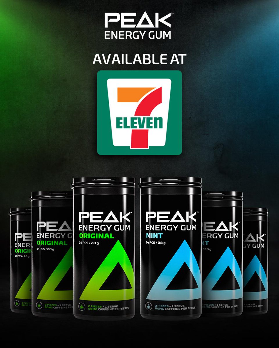 Now stocked at 7-Eleven! 🚀 PEAK Energy Gum — your instant boost, anytime, anywhere.
🔗 Explore our collection at peakenergygum.com
#peakenergygum #chewyourboost #caffeinatedgum #energyonthego #unleashyourpower