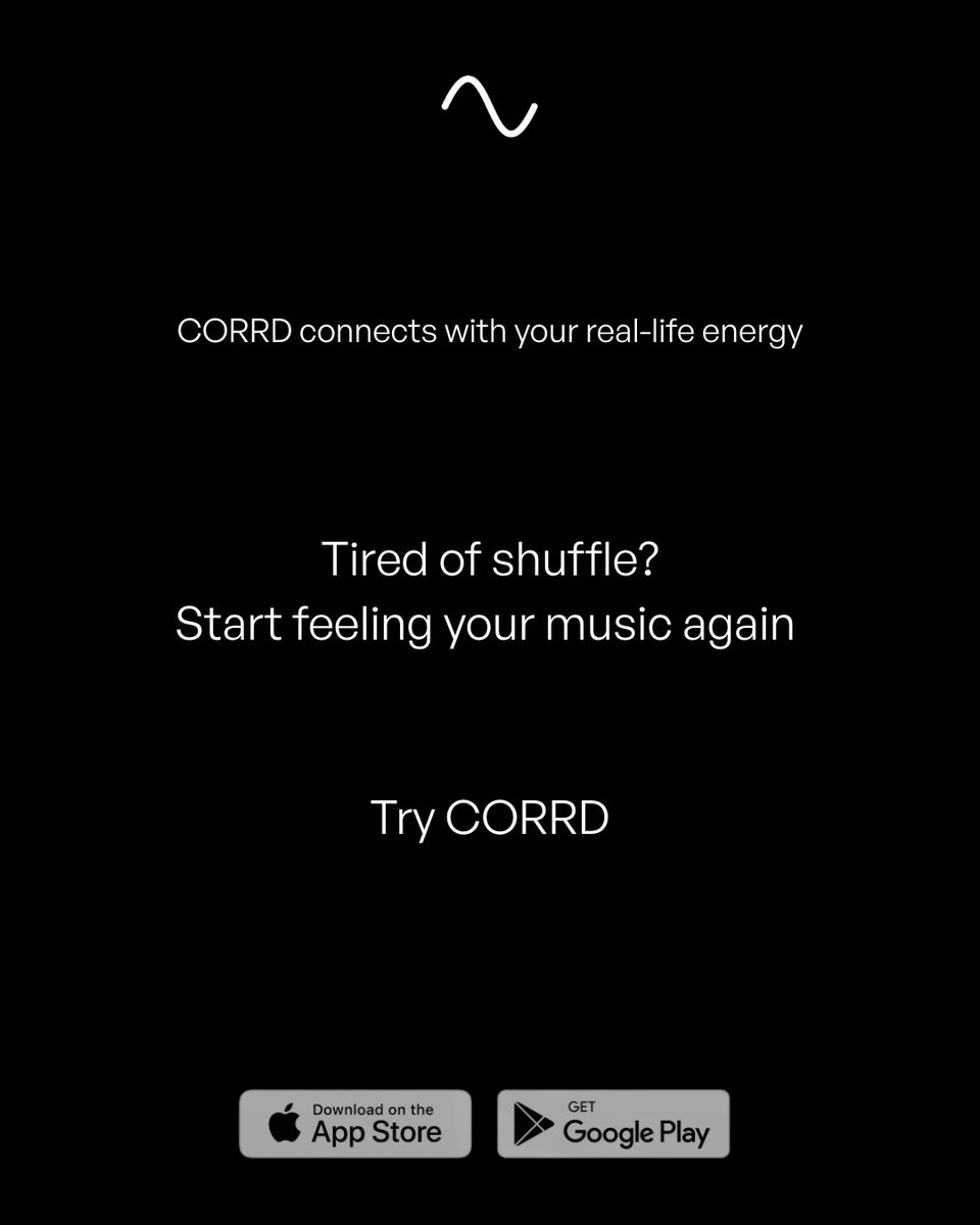 CORRDapp's tweet photo. So… is Corrd just another music app?
Not even close.
We don’t build playlists.
We build flows.

Corrd listens to your vibe.
It follows your energy, not forces one on you.
Tired of shuffle?
Feel your music again.

#CorrdApp #MusicDiscovery #MoodFlow #Spotify #Music https://t.co/KM6esqwI47