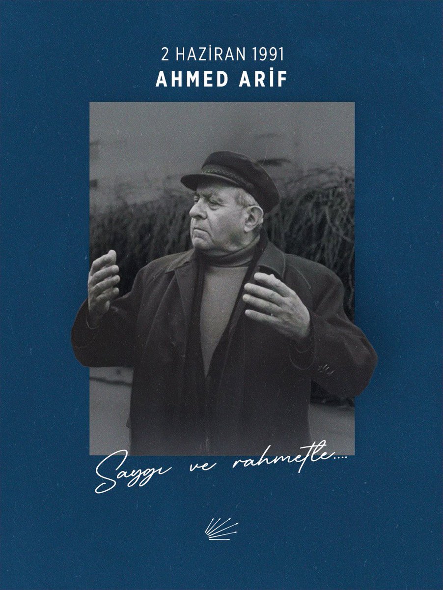 Hasretin, sevdanın ve mücadelenin ruhunu dizelerinde yaşatan Ahmed Arif’i, ölümünün 34. yıl dönümünde saygı ve rahmetle anıyoruz.