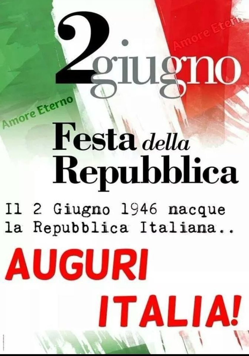 Buona festa della Repubblica... 2025🇮🇹