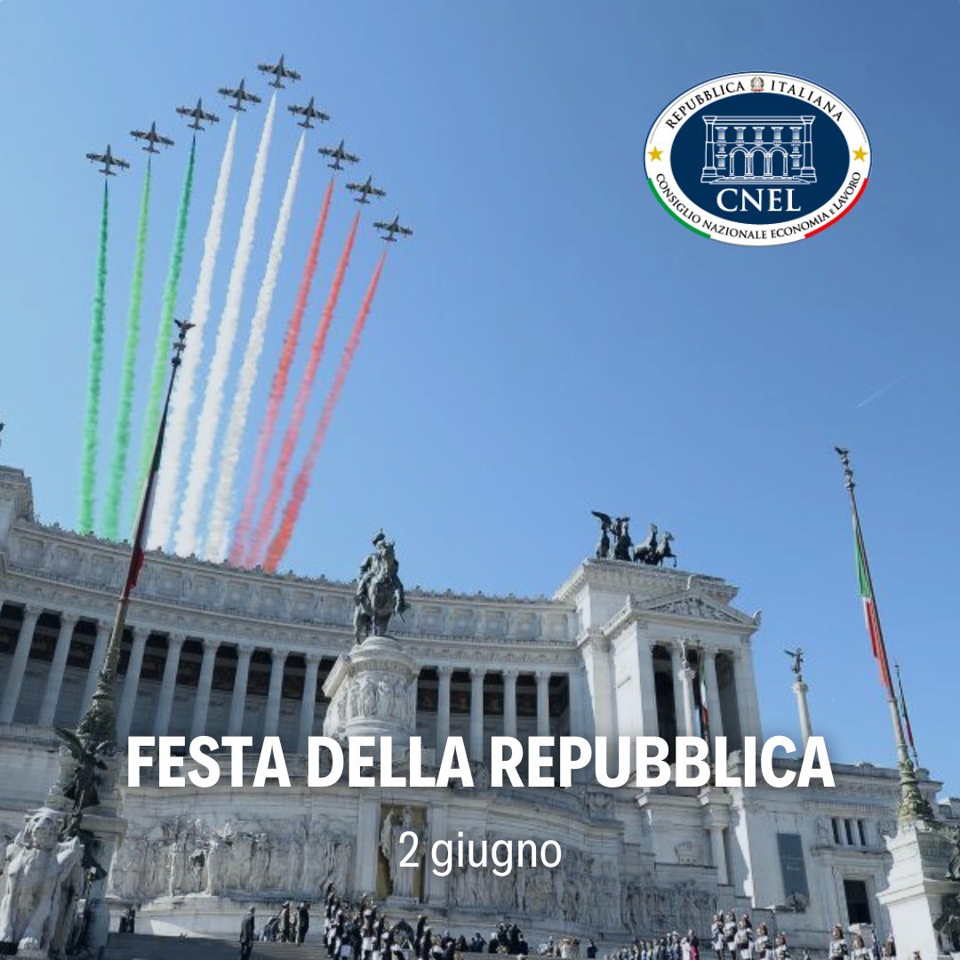 Consiglio Nazionale dell'Economia e del Lavoro (@cnel_it) on Twitter photo #2giugno Festa della Repubblica 🇮🇹
La nota del presidente del CNEL <a href="/renatobrunetta/">Renato Brunetta</a> in occasione della Festa della Repubblica: cnel.it/Comunicazione-… #2giugno Festa della Repubblica 🇮🇹
La nota del presidente del CNEL <a href="/renatobrunetta/">Renato Brunetta</a> in occasione della Festa della Repubblica: cnel.it/Comunicazione-…