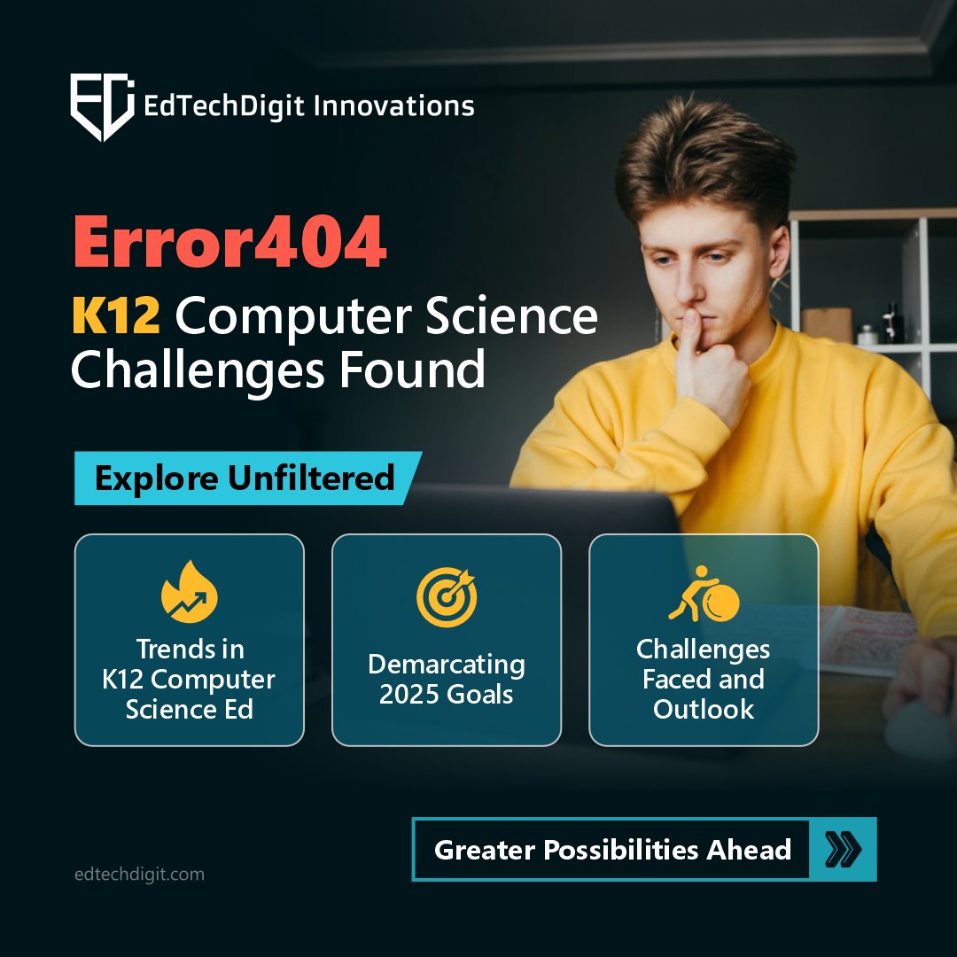 edtechdigit's tweet image. omputer science in K–12 is a great idea—if only every student had access. With rural gaps, underfunded schools, and missing curriculum.
Details Here bit.ly/4kwlKR9
#ComputerScienceForAll #EdtechinComputerScience #CodinginSchools #K12Schools #K12Education #TechnologyClass