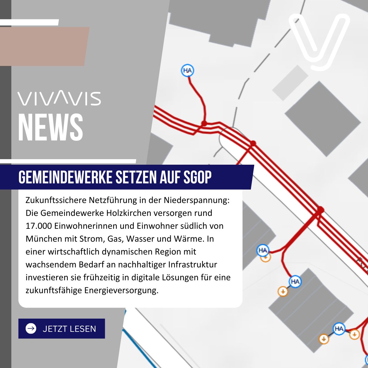 Zukunftsfähige Netzführung beginnt in der Niederspannung! Die Gemeindewerke Holzkirchen setzen mit der SGOP von VIVAVIS auf Netztransparenz und intelligente Steuerung. Entdecken Sie die Vorteile: sohub.io/jjbf #Energiezukunft #Digitalisierung