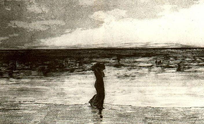 Max Klinger.
 Abandonada,1884