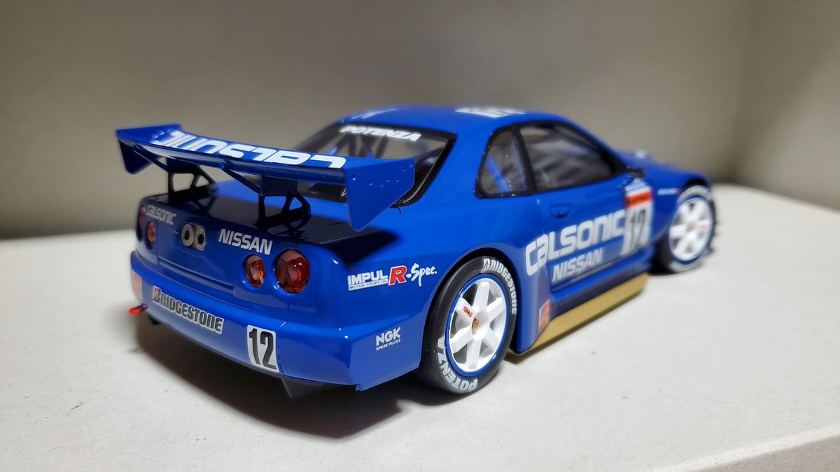j1kSWawoBwdPEMu's tweet image. #2mcalsonic
タミヤカルソニックスカイラインR34完成です! 毎度ですがストレート組み、水性トップコートの磨き無し仕上げです。ケースに入れて飾って置きましょう😊 約2ヵ月お疲れ様でした!!