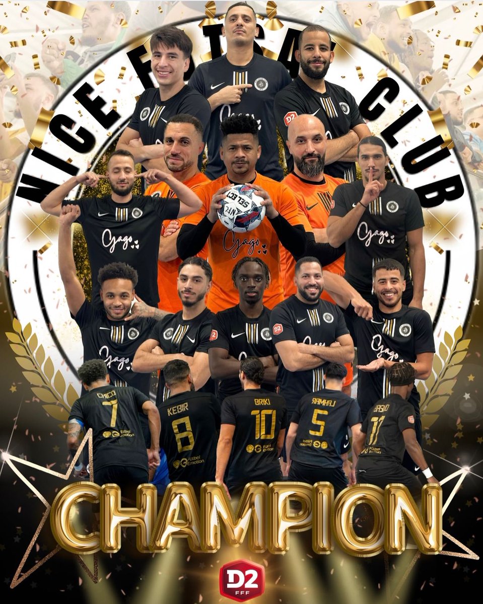 [LMF] 👏 Nouveau Champion national en <a href="/lmedfoot/">Ligue Méditerranée</a> avec #NiceFutsalClub en Division 2 Futsal !

🙌 Autres titres méditerranéens 2025 : <a href="/OMfeminines/">Les Marseillaises</a> (Seconde Ligue Féminine), #FCRoussetSVO (National 3), #TBSAubagne (D2 Futnet).

#lmedfoot #fff