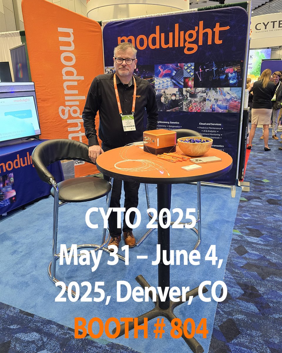 🔬 Join Modulight at CYTO 2025 - Booth #804!

We’re excited to be part of CYTO 2025, the leading event in cytometry and biomedical optics. Come meet the Modulight team at Booth #804!

📍 Denver, CO | Booth #804
📅 May 31 – June 4, 2025
