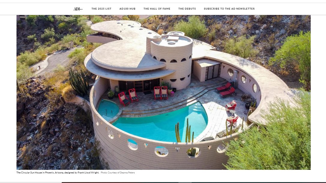 Iman_ElAshry's tweet image. How cozy is this, especially in such #HotWeather?

#architecturaldigest #DeannaPeters @ArchDigest @WrightTaliesin #FrankLloydWright #Homes