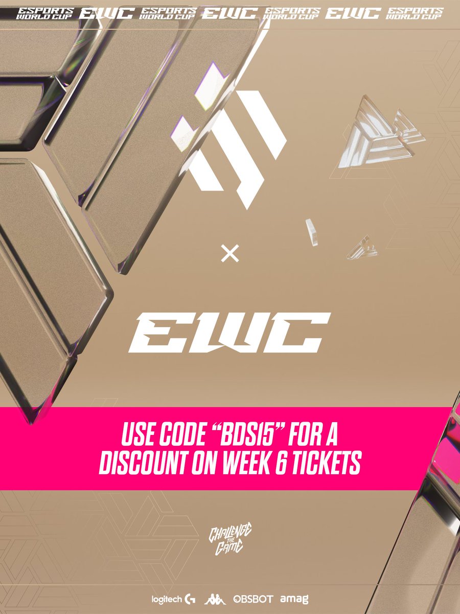 ILIAS punched his ticket to EWC, it's time to get yours! 🎫

Use the code BDS15 for a discount on Tekken 8 tickets: webook.com/en/events/tekk…