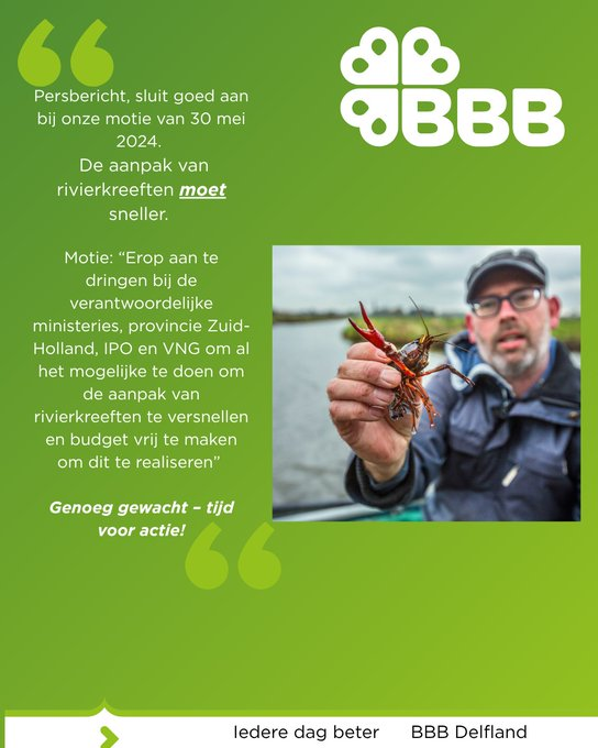 agraaf.nl/artikel/128743… 
🦀
<a href="/BBBDelfland/">BBB Hoogheemraadschap van Delfland</a>
<a href="/BoerBurgerB/">BBB BoerBurgerBeweging 🍀🍀🍀</a>
<a href="/BBBZuidHolland/">BBB Zuid-Holland</a>
<a href="/hhdelfland/">HH Delfland</a>
<a href="/de_agraaf/">Agraaf</a>
#KRW #Waterkwaliteit
<a href="/stasLVVN/">Jean Rummenie</a> <a href="/ministerLVVN/">Femke Marije Wiersma</a> <a href="/lientje1967/">Caroline van der Plas</a>