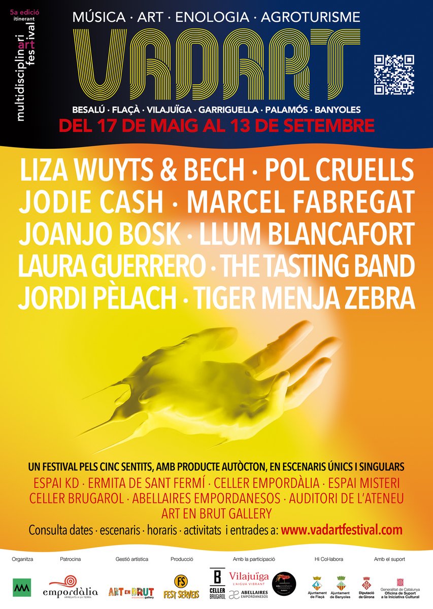 Cris de Fortuny (@eleerasdigit) on Twitter photo Proper cap de setmana arriba el FESTIVAL VADART per primera vegada a GARRIGUELLA l Alt Empordà.
Serà Dissabte a les 20h amb el concert de LAURA GUERRERO al terrat dels <a href="/AEabellaires/">Abellaires</a>.
Entrada Gratuïta.
Consulta la programació a: vadartfestival.com Proper cap de setmana arriba el FESTIVAL VADART per primera vegada a GARRIGUELLA l Alt Empordà.
Serà Dissabte a les 20h amb el concert de LAURA GUERRERO al terrat dels <a href="/AEabellaires/">Abellaires</a>.
Entrada Gratuïta.
Consulta la programació a: vadartfestival.com