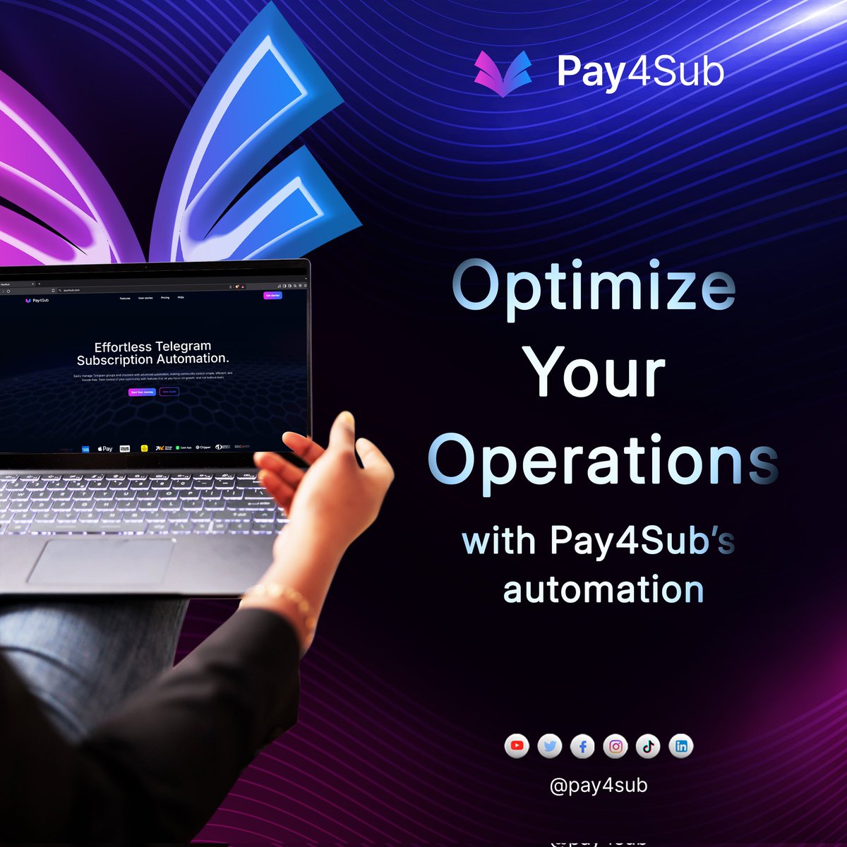pay4sub_'s tweet image. Cut the clutter, boost your flow ⚙️📈

With Pay4Sub on autopilot, you can focus on scaling while we handle the rest.

#SmartTools #TelegramAutomation #WorkSmarter  #EffortlessAutomation #TelegramTools #Pay4Sub 💼📲