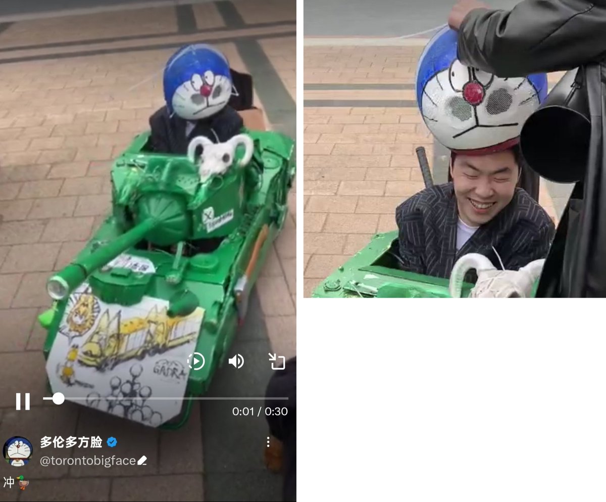 从'李币厕所革命'，到'陆主席亲自驾驶坦克庆祝六四' ，
方脸充分诠释了什么叫做:
坏人绞尽脑汁，不如蠢人灵机一动。

多年的tankman梗，被陆主席亲自破了局。
以后再有人发tankman-&gt;
'雪花三巨头发着币带着七步民主笑嘻嘻撵你们来啦！冲🦆'
嘻嘻不嘻嘻?