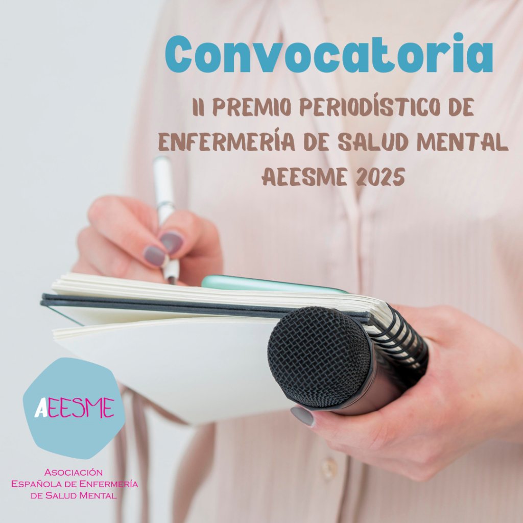 🏆 II Premio Periodístico de Enfermería de Salud Mental para premiar el trabajo informativo de los profesionales de la comunicación sobre la función de las enfermeras especialistas en salud mental en el ámbito asistencial, gestor, docente o investigador
ℹ️ tinyurl.com/38rtsw8y