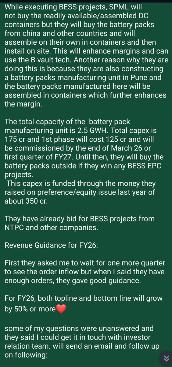 SUBHASH1357's tweet image. Attended SPML infra FY25 Q4 call, notes below:

#SPML #SPMLINFRA