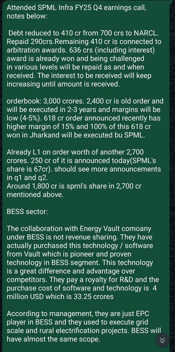SUBHASH1357's tweet image. Attended SPML infra FY25 Q4 call, notes below:

#SPML #SPMLINFRA