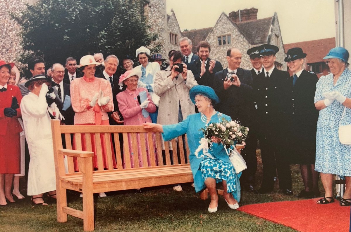 Her Majesty Queen Elizabeth The Queen Mother officially opened Flint House in 1988.  Moving our charity from Hove to South Oxfordshire and opening the door for all the developments since.

#thankyou #royalfamily #flinthouse #goring #helpandheal