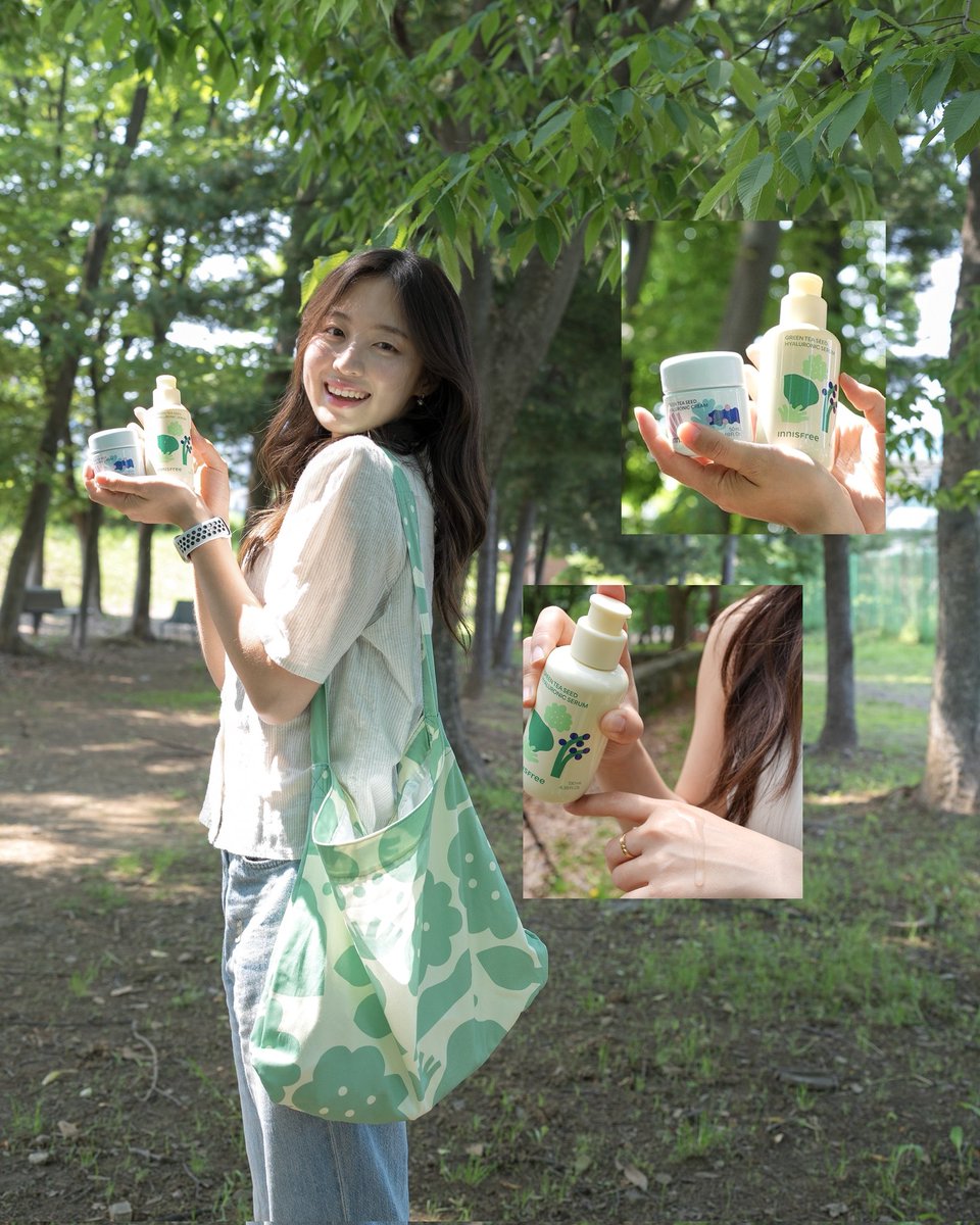 innisfree_kr's tweet photo. #EVENT
자랑하고싶어서 꾹 참았던..!! #마키토이그린티리미티드에디션 

제주의 짙은 ‘숲’을 모티브로 한
🌲#그린티수분세럼
제주의 고요한 ‘바다‘를 모티브로 한
🌊 #그린티수분크림

#RT #FOLLOW 추첨 2️⃣분께 세럼&amp;크림과 마키토이 에코백까지 선물해드릴게요💚 https://t.co/X8Ld1kIhcn