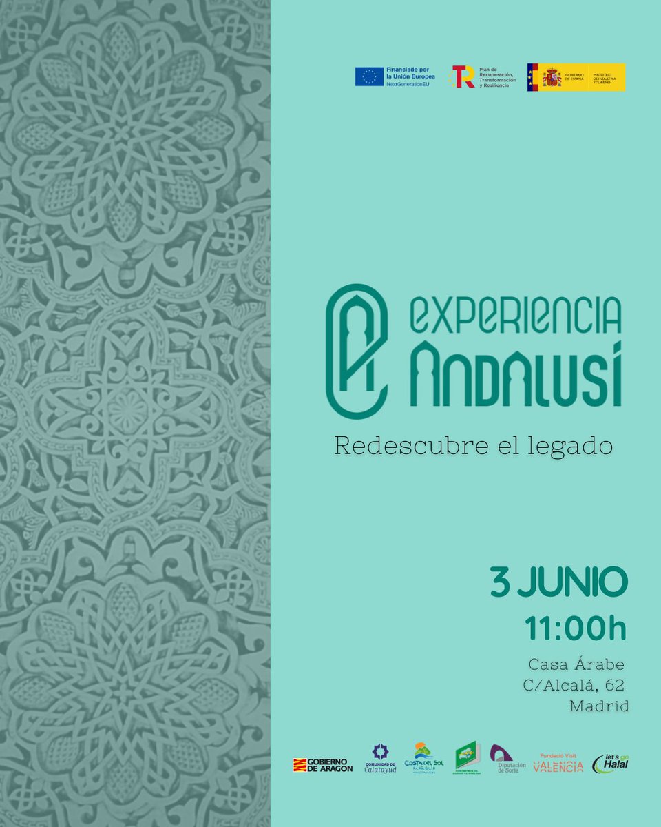 Tras meses de dedicación, nos complace presentar el proyecto "Innova Experiencia Andalusí", una iniciativa que revaloriza el legado andalusí como motor de turismo sostenible y cultural.

La presentación oficial tendrá lugar el martes 3 de junio en la sede de Casa Árabe en Madrid