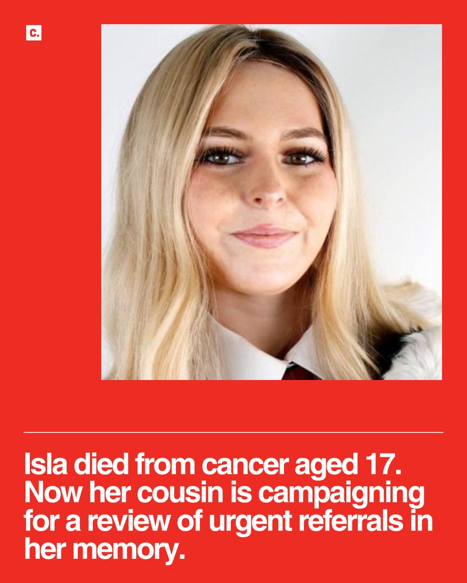 UKChange's tweet photo. Isla Sneddon passed away from breast cancer aged just 17 in March - more than 18 months after first being referred for hospital tests.

(1/4) https://t.co/XigtWEqsRu
