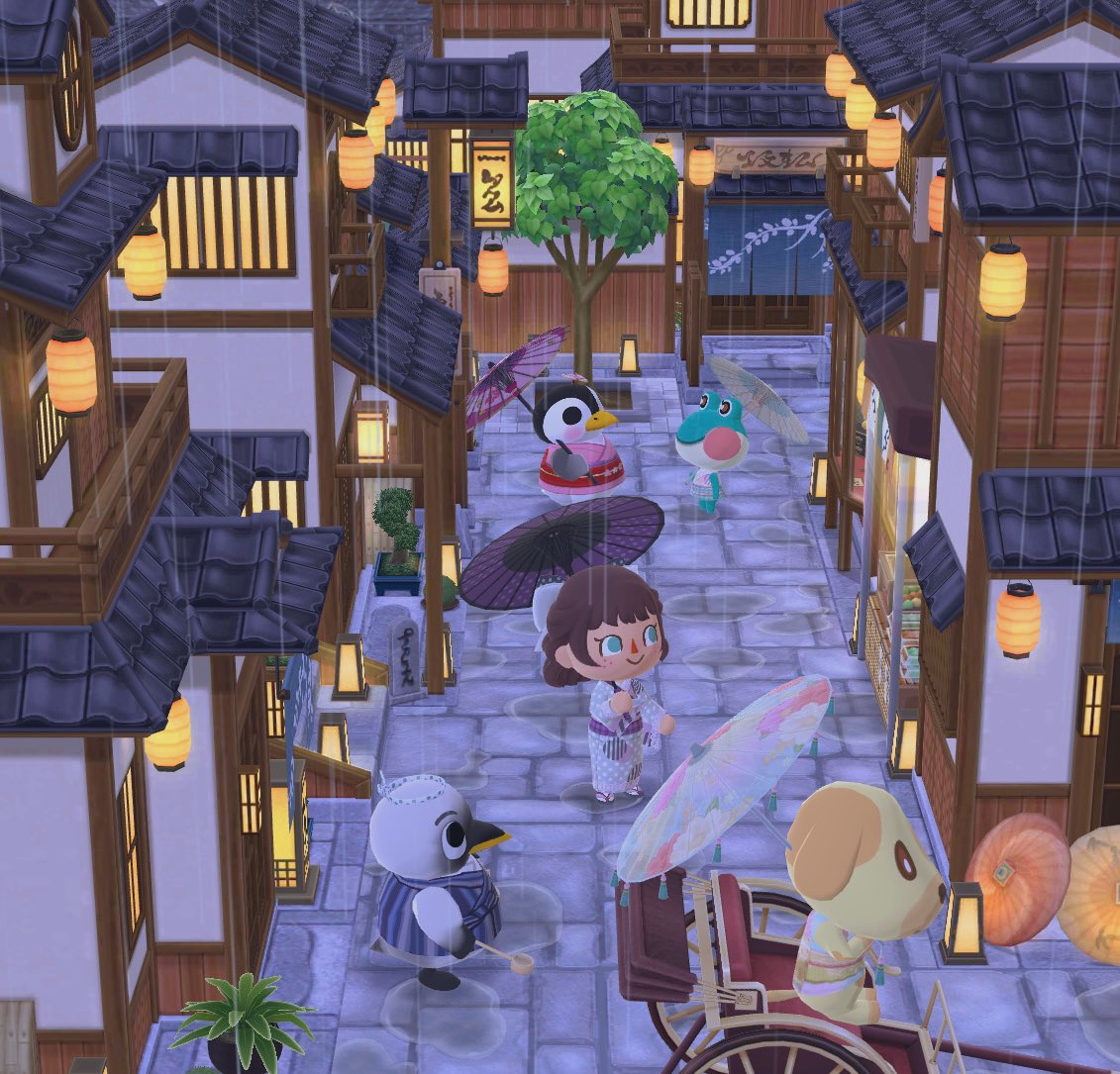 🌧️비 오는 옛 도시 거리☔️