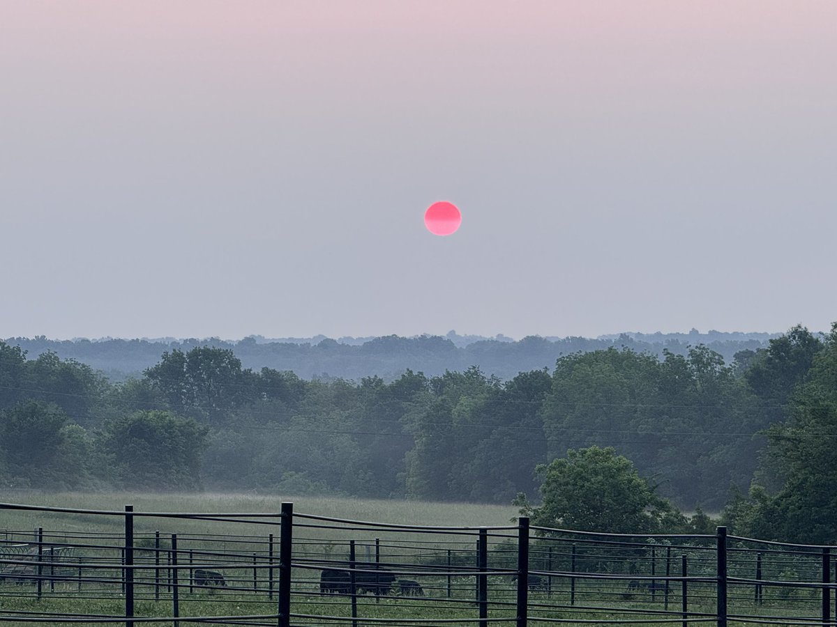 cuttinghorse53's tweet photo. @fox4wx @JacobLanierWx @MBogowith Sunset last night and sunrise this morning https://t.co/tbhlkH2pPE