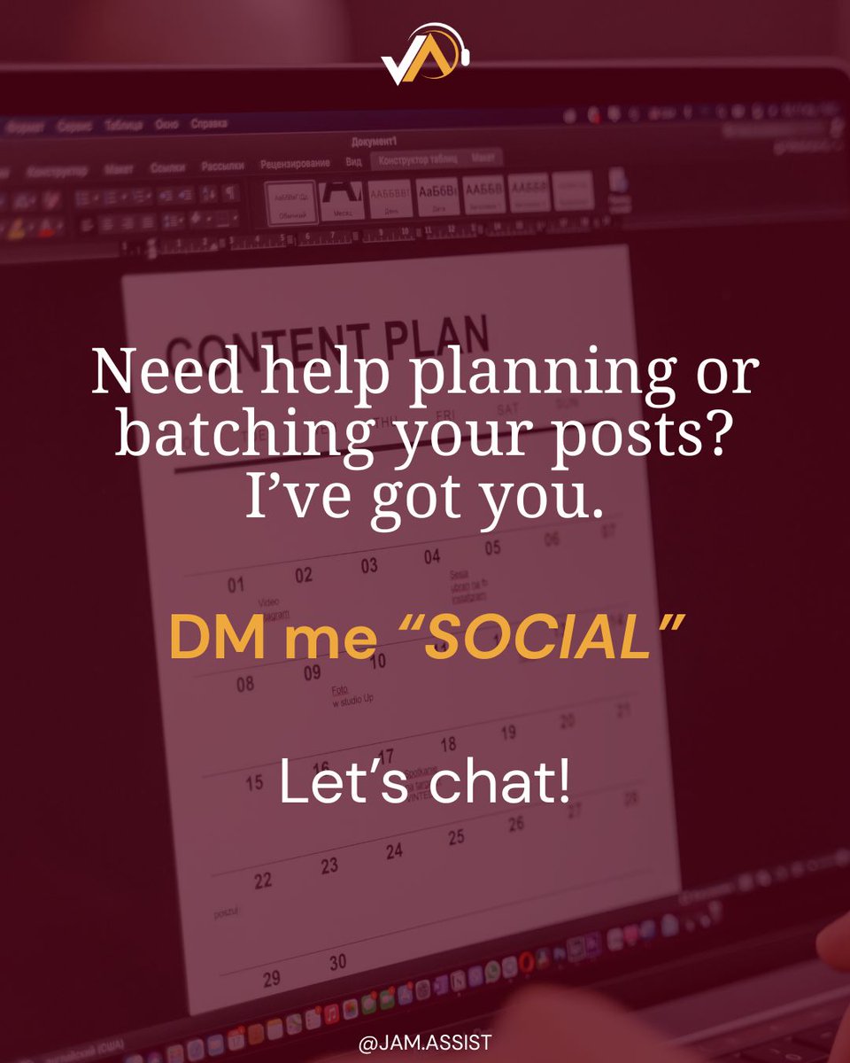 jam_assist's tweet photo. And don’t forget — repurposing old content is totally allowed!

Need help planning or batching your content?

DM me “SOCIAL”

#SocialMediaHelp #ContentMadeEasy #VirtualAssistantSupport #VAForHire https://t.co/lsOoCFSGGb