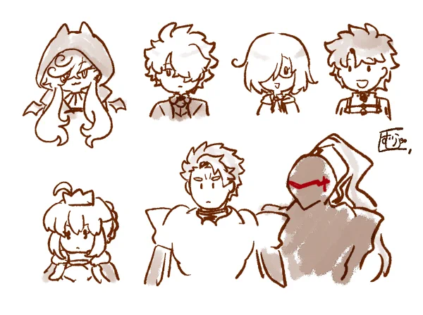 出来るだけ少ない線で描く練習 