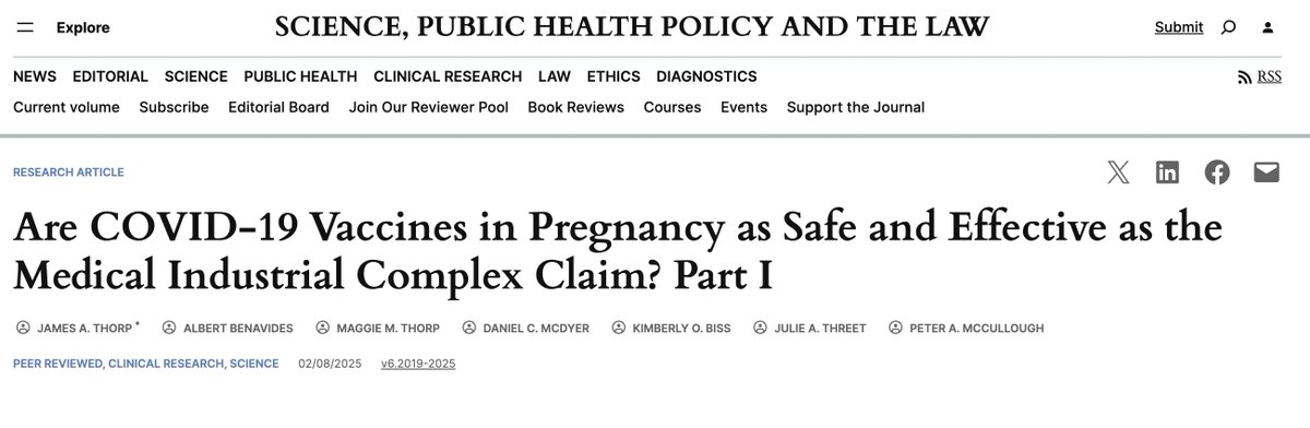 Mary Talley Bowden MD (@mdbreathe) on Twitter photo Unacceptable breaches in safety signals.
Pushing COVID shots on pregnant women is the greatest ethical breach in the history of medicine. (1/2)
<a href="/DrMakaryFDA/">Dr. Martin Makary</a> <a href="/SecKennedy/">Secretary Kennedy</a>
<a href="/jathorpmfm/">James Thorp MD</a> Unacceptable breaches in safety signals.
Pushing COVID shots on pregnant women is the greatest ethical breach in the history of medicine. (1/2)
<a href="/DrMakaryFDA/">Dr. Martin Makary</a> <a href="/SecKennedy/">Secretary Kennedy</a>
<a href="/jathorpmfm/">James Thorp MD</a>