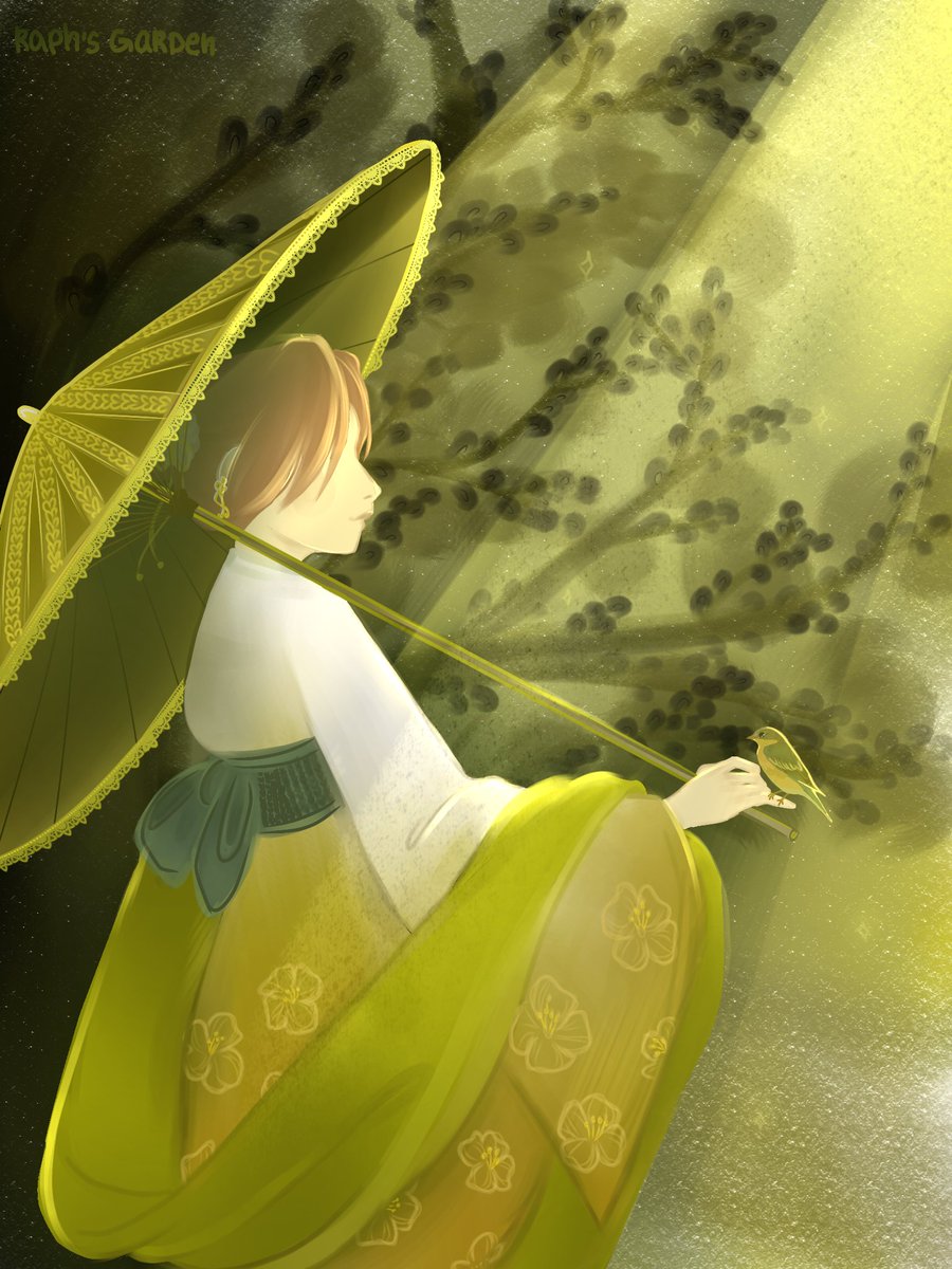 hennexsee's tweet photo. — wind in the garden. 🍃 // #ozakikoyo #bsd #bsdart https://t.co/T9EfDTLQ3o