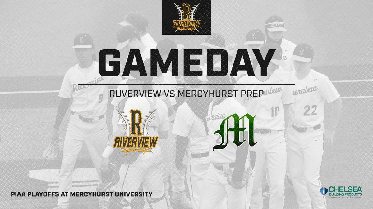 Riverview Raiders Baseball (@riverviewbsbl) on Twitter photo <a href="/PIAASports/">PIAA</a> baseball playoffs start today. Riverview takes the long bus ride to Erie to face Mercyhurst Prep at 4:30pm.
<a href="/RViewSports/">Riverview Sports</a> <a href="/RaiderSports10/">Riverview Athletics</a> <a href="/mpslakers/">Mercyhurst Prep</a> <a href="/TribLiveHSSN/">TribLive HSSN</a> <a href="/PIAASports/">PIAA</a> baseball playoffs start today. Riverview takes the long bus ride to Erie to face Mercyhurst Prep at 4:30pm.
<a href="/RViewSports/">Riverview Sports</a> <a href="/RaiderSports10/">Riverview Athletics</a> <a href="/mpslakers/">Mercyhurst Prep</a> <a href="/TribLiveHSSN/">TribLive HSSN</a>