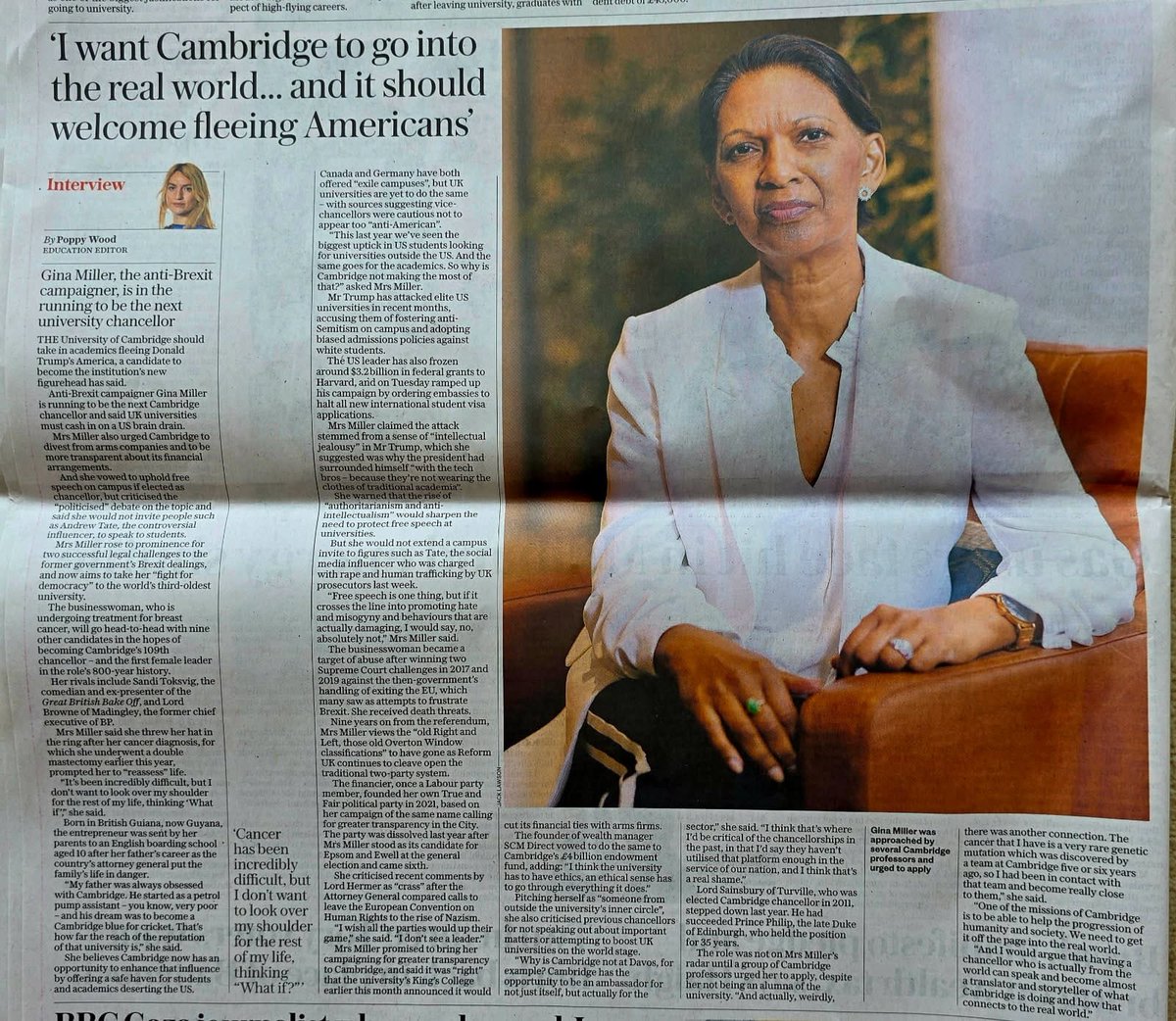 MoneyShe (@moneyshe_) on Twitter photo In an interview with <a href="/TheTelegraph__/">The Telegraph</a> our Founder <a href="/thatginamiller/">Gina Miller</a> , standing to be the next Chancellor of <a href="/Cambridge_Uni/">Cambridge University</a> talks about the golden opportunity for Cambridge to attract top US talent, and the need for ethics in investments.
You can see our #ethical In an interview with <a href="/TheTelegraph__/">The Telegraph</a> our Founder <a href="/thatginamiller/">Gina Miller</a> , standing to be the next Chancellor of <a href="/Cambridge_Uni/">Cambridge University</a> talks about the golden opportunity for Cambridge to attract top US talent, and the need for ethics in investments.
You can see our #ethical