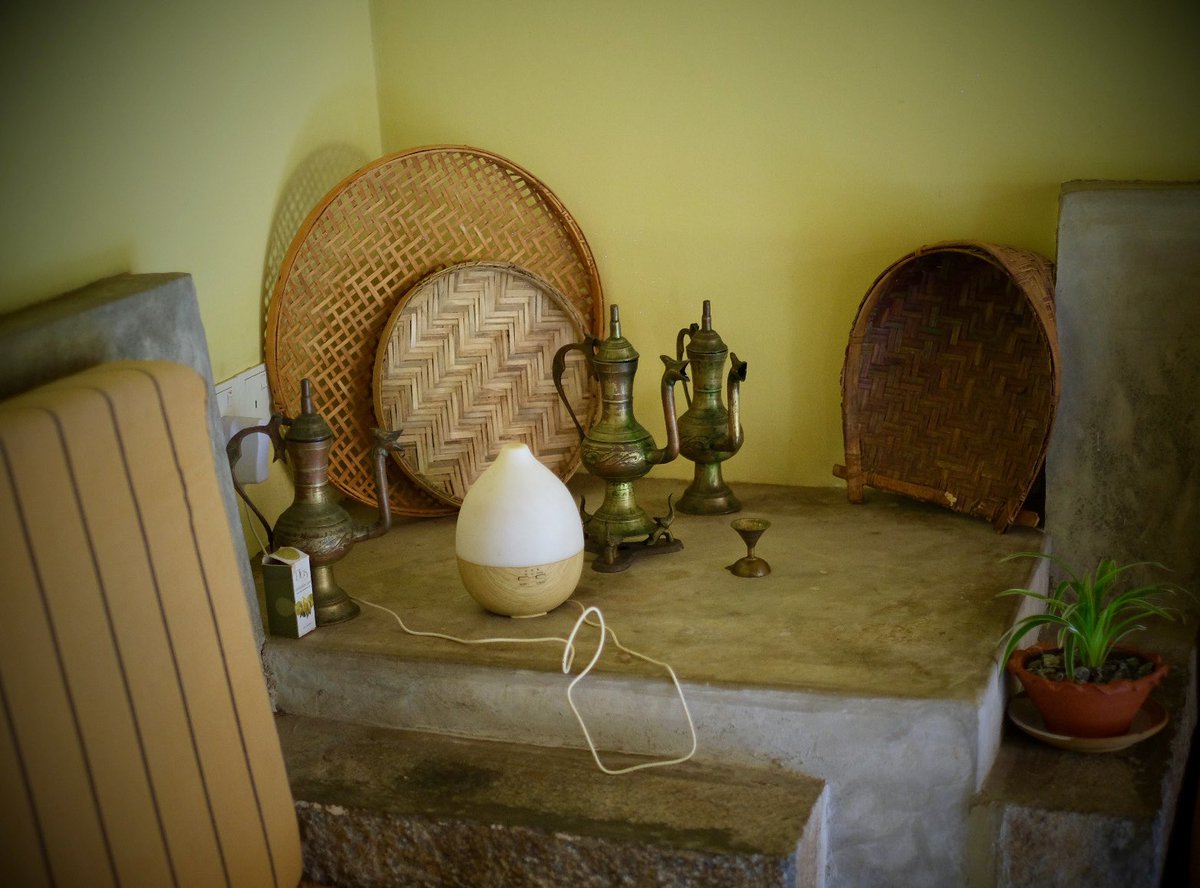 トリートメントセンターの様子。朝ヨガ＆トリートメント一回の予約だったのだけど、調子が悪かったのでむまさんにお願いをして到着した日もトリートメントを受けさせてもらう。ドクターに診断をしてもらってから施術を受ける流れ。私もむまさんもVATHA（風）-PITTA（火）タイプでした #gomm旅