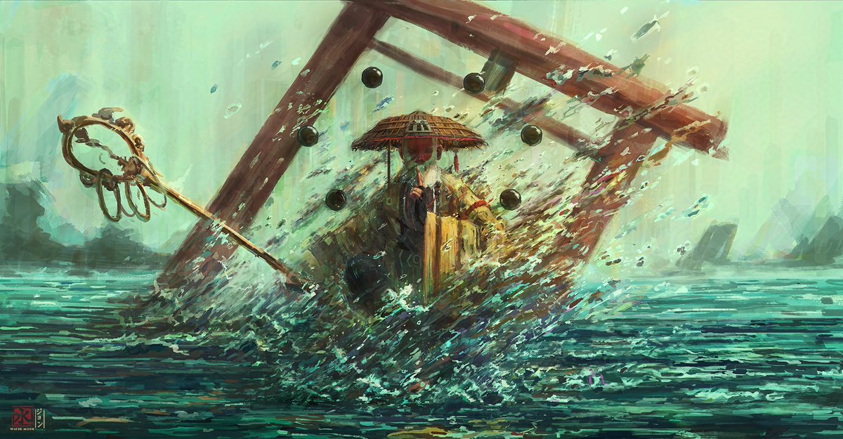 JohnSoegiarto's tweet image. Water Monk
#digitalillustration #characterillustration #illustration #conceptart #characterdesign #worldbuildingart #watertemple #paintingthepast