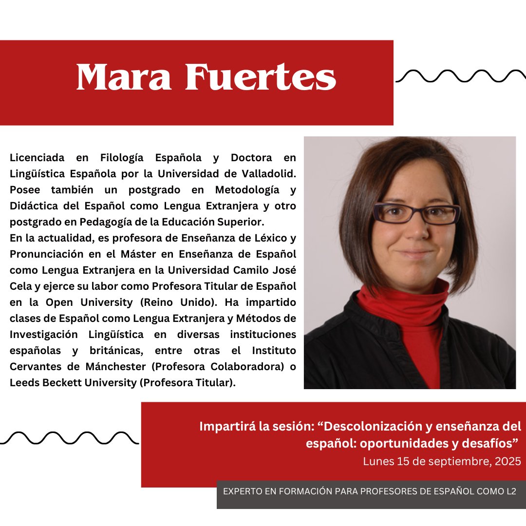 CursoL2Sevilla (@cursol2sevilla) on Twitter photo 🔊Aquí está el Módulo 2 del curso: "Documentos y Normativa de Referencia para ELE", impartido por Leyre Martín Aizpuru <a href="/Leyre_Martin/">Leyre Martín</a> y Mara Fuertes.
<a href="/FFilologiaUS/">Facultad_FilologíaUS</a> <a href="/unisevilla/">Universidad de Sevilla</a> <a href="/CFP_unisevilla/">CFP Univ. Sevilla</a>
Recordamos que la preinscripción está disponible en: cfp.us.es/cursos/fc/form… 🔊Aquí está el Módulo 2 del curso: "Documentos y Normativa de Referencia para ELE", impartido por Leyre Martín Aizpuru <a href="/Leyre_Martin/">Leyre Martín</a> y Mara Fuertes.
<a href="/FFilologiaUS/">Facultad_FilologíaUS</a> <a href="/unisevilla/">Universidad de Sevilla</a> <a href="/CFP_unisevilla/">CFP Univ. Sevilla</a>
Recordamos que la preinscripción está disponible en: cfp.us.es/cursos/fc/form…