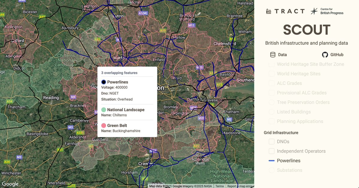 🚨🗺️ I’m extremely pleased to announce that the wonderful ‘Scout’, built by the team at the recently closed <a href="/buildwithtract/">Tract</a>, is now OPEN SOURCE!

@britishprogress will act as its custodian.

Scout is an amazing tool that lets anyone see key planning data online.