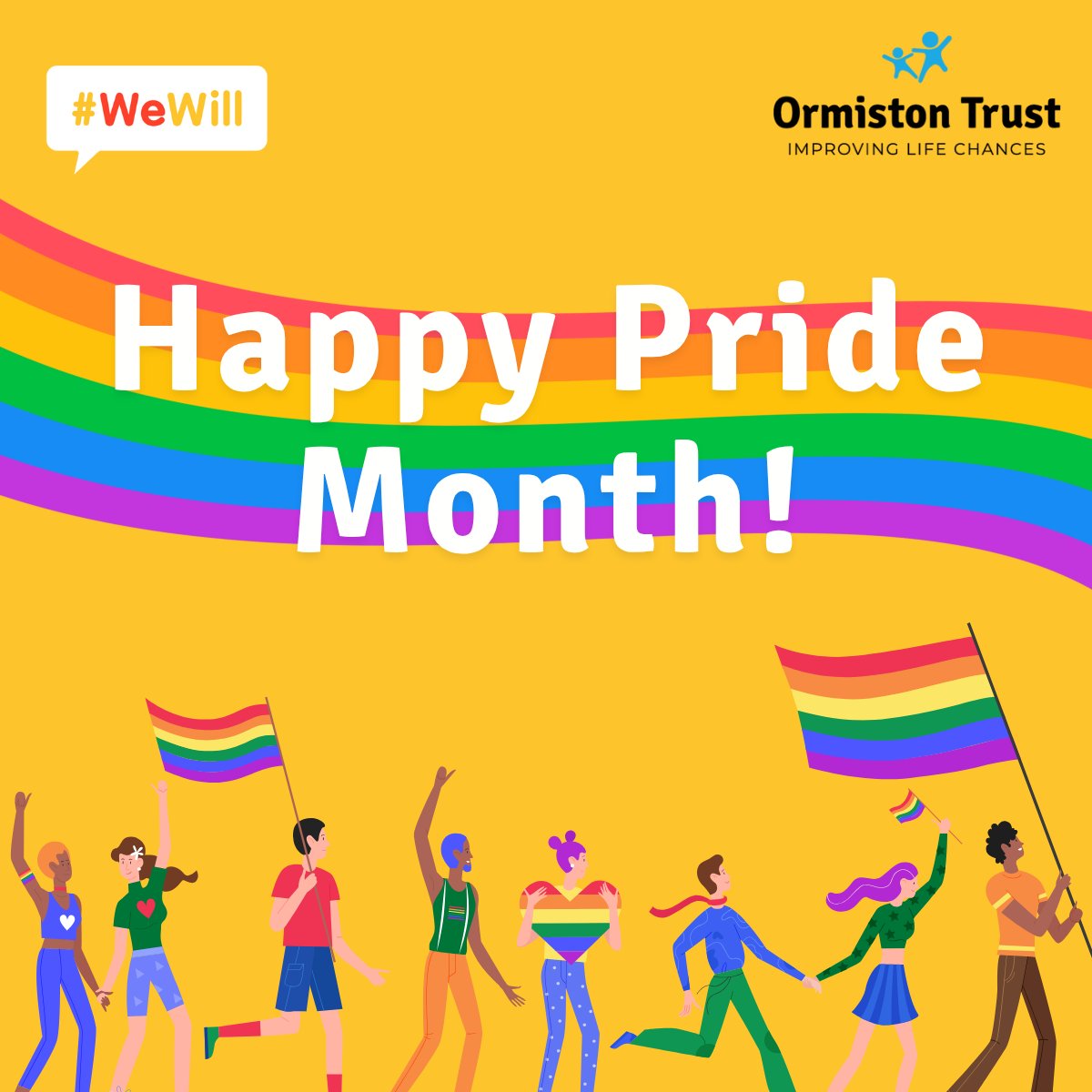Happy Pride Month!

Let’s continue working together to create safe, inclusive spaces where everyone can thrive —exactly as they were meant to!

Spread love this month!

#PrideMonth #LoveIsLove #WeWill #Ormiston