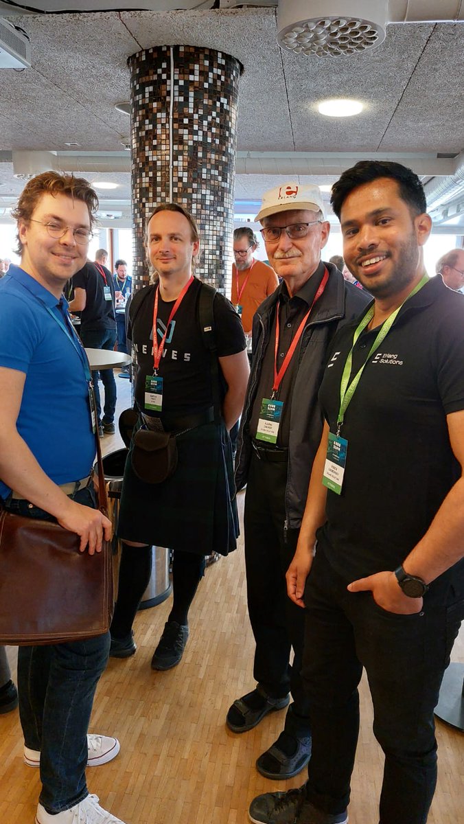 The energy is great at Code BEAM Stockholm! People are making connections, sharing ideas, and enjoying a well-deserved break between sessions. 🚀☕ #CodeBEAM #Networking #TechCommunity