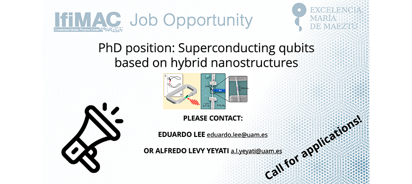 IFIMAC - Condensed Matter Physics Center (@ifimacuam) on Twitter photo 📢New job opportunity. PhD position: Superconducting qubits based on hybrid nanostructures <a href="/UAM_Madrid/">UAM Autónoma Madrid</a> <a href="/CienciasUAM/">Facultad de Ciencias</a> <a href="/jobRxiv/">jobRxiv</a> . 👇
ifimac.uam.es/jobs-opportuni… 📢New job opportunity. PhD position: Superconducting qubits based on hybrid nanostructures <a href="/UAM_Madrid/">UAM Autónoma Madrid</a> <a href="/CienciasUAM/">Facultad de Ciencias</a> <a href="/jobRxiv/">jobRxiv</a> . 👇
ifimac.uam.es/jobs-opportuni…