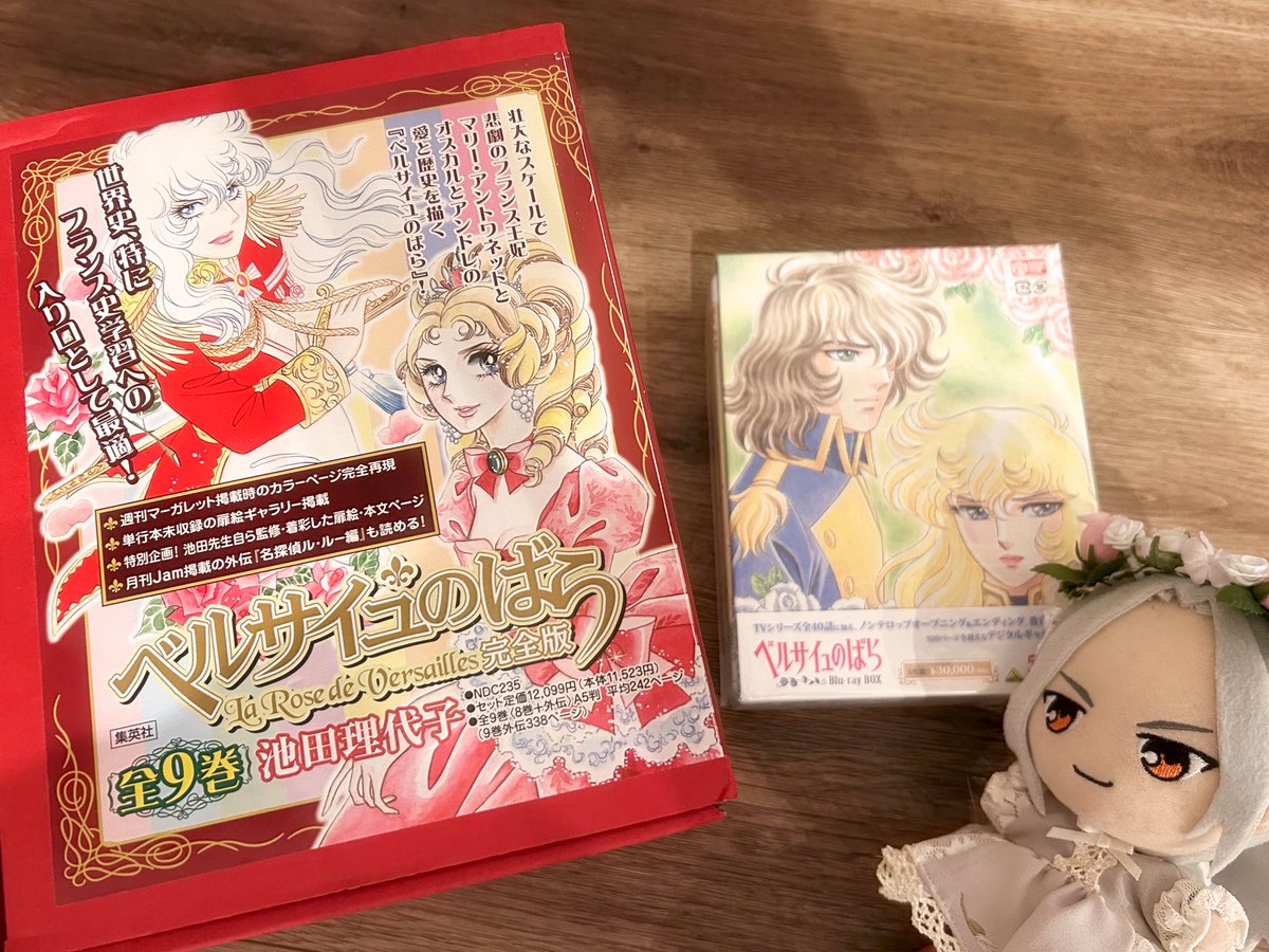 moo_zzz_321's tweet image. Netflixで軽い気持ちでベルサイユのばら観たら脳を焼かれまして、友達が即漫画とアニメ貸してくれて神すぎる🥺🌹✨ありがとう！！