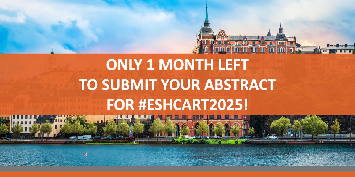 ESH (Haematology) (@eshaematology) on Twitter photo #ESHCART2025: 1 MONTH LEFT FOR ABSTRACT & CLINICAL CASES SUBMISSION!
Proceed now➡️bit.ly/3TExODA
3rd How I Manage #CART Therapies & Bispecific Antibodies for My Patients
Sept 26–28, 2025 Stockholm
Chairs:Caron Jacobson Ulrich Jäger <a href="/Kersten_MJ/">MarieJosé Kersten</a> #ESHCONFERENCES #MMsm #Lmsm #ESHCART2025: 1 MONTH LEFT FOR ABSTRACT & CLINICAL CASES SUBMISSION!
Proceed now➡️bit.ly/3TExODA
3rd How I Manage #CART Therapies & Bispecific Antibodies for My Patients
Sept 26–28, 2025 Stockholm
Chairs:Caron Jacobson Ulrich Jäger <a href="/Kersten_MJ/">MarieJosé Kersten</a> #ESHCONFERENCES #MMsm #Lmsm