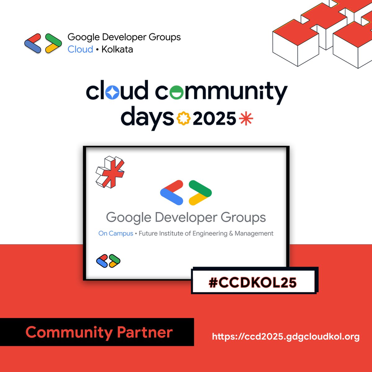 🎪Ladies and gentlemen, presenting the greatest tech show on earth! 

GDG On Campus FIEM takes center stage as Community Partner for CCD Kol 2025! 

Step right up for the cloud spectacular - register now and witness digital magic under the big top! 

#gdgcloudkol #ccd25 #gccdkol