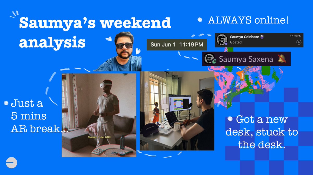 IncuBase starts today.

And, <a href="/Saxenasaheb/">Saxenasaheb.base.eth</a> spent the full weekend stuck to his desk building the best one out there.   

Did you know - it took him 0 expresso shots, constant deck review from naruto and just a 5 min meta game session to pull this off.   

What did you ship this