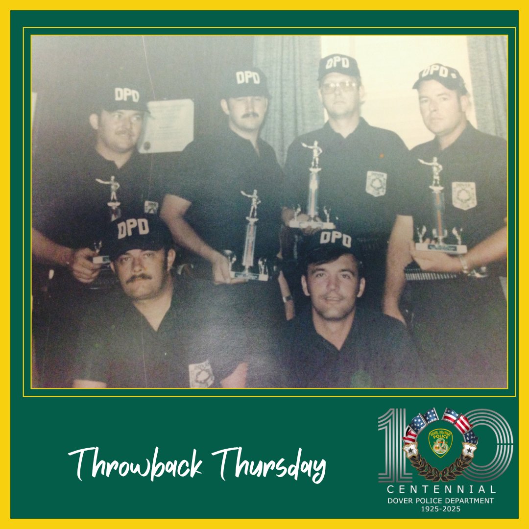 THROWBACK THURSDAY

Pictured is Dover Police Officers who competed in the 1976 State Pistol Championship

Front Row (L/R): Gene Phillips, Tim Mullaney
Back Row: (L/R): John Bartch, Clarence Marr, John Sigler, Joe Bartch