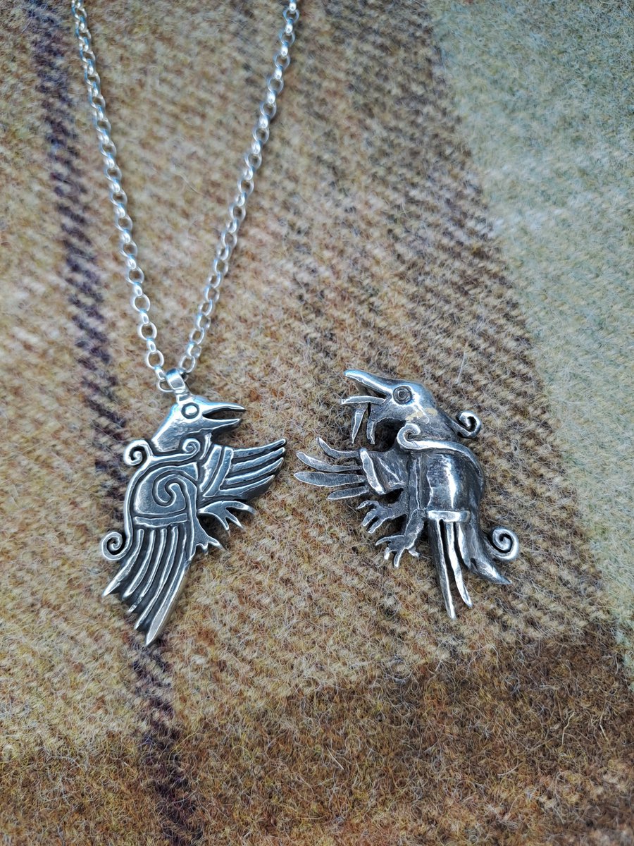 caledonianforge's tweet image. You may remember many years ago I made an interpretive sculpt of a Carrion Crow in a Pictish style. I really liked that one but it had been bothering me for a while how dated it looked so I've now given it a refresh :) last pic is a comparison.