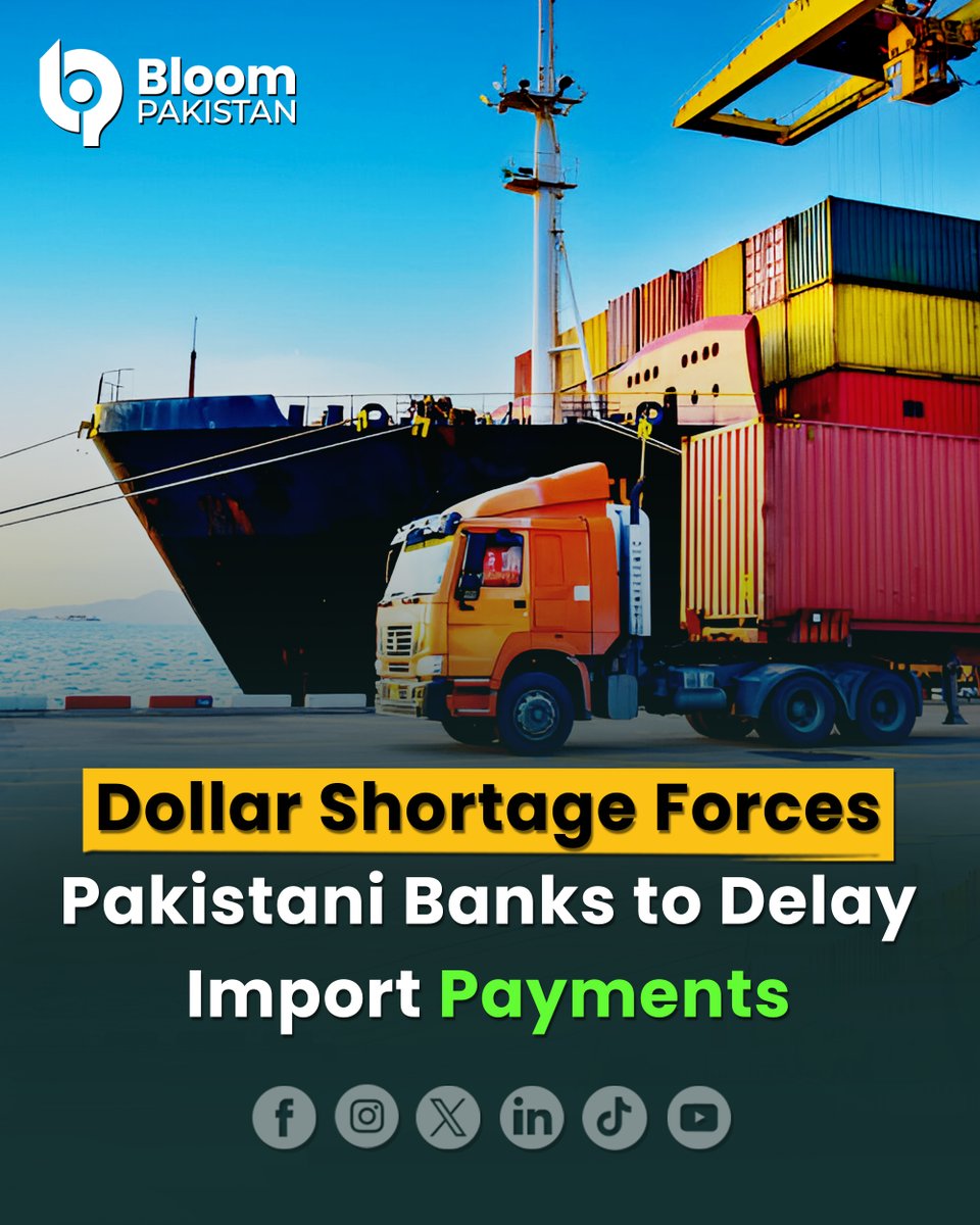 bloom_pakistan's tweet image. Import Payment Delays by Banks Threaten Businesses

#BloomPakistan @GovtofPakistan #ImportDelays #BankingIssues #BusinessRisk #TradeCrisis #PaymentHold #EconomicImpact #PakistanBusiness

Read More:
bloompakistan.com/import-payment…